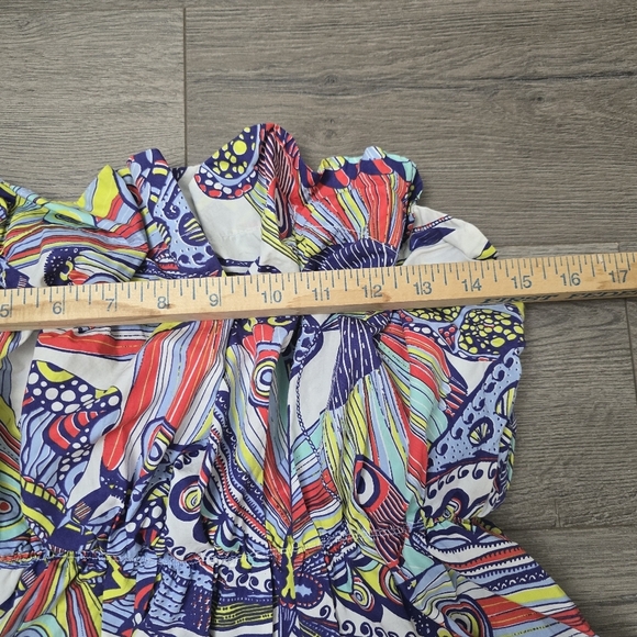 by Anthropolgie Diana Ruffled Tube Top Colorful Funky Fun Size Medium - Picture 6 of 10